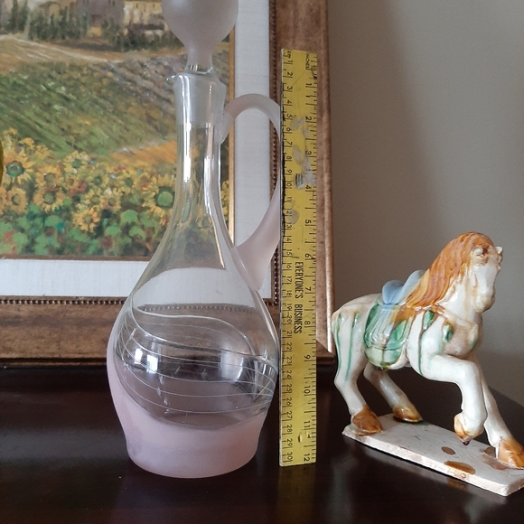 Mid Century Frosted Pitcher - Picture 6 of 6